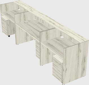 Long reception desk
