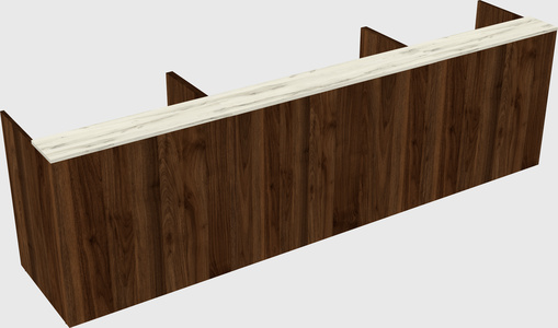 Long reception desk