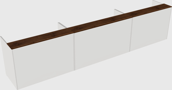 Long reception desk