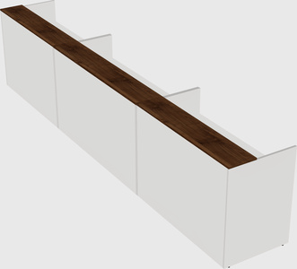 Long reception desk