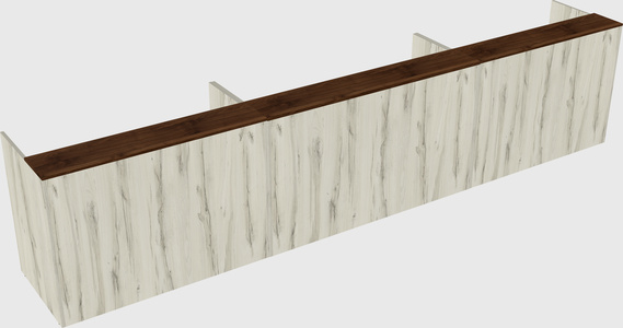 Long reception desk