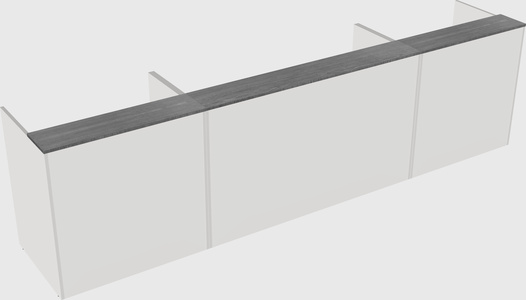 Long reception desk