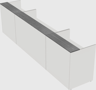 Long reception desk