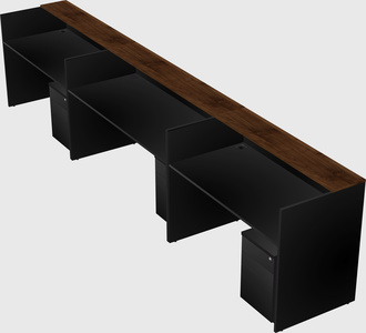 Long reception desk