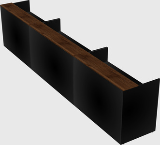 Long reception desk