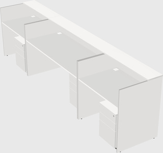 Long reception desk