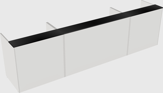Long reception desk