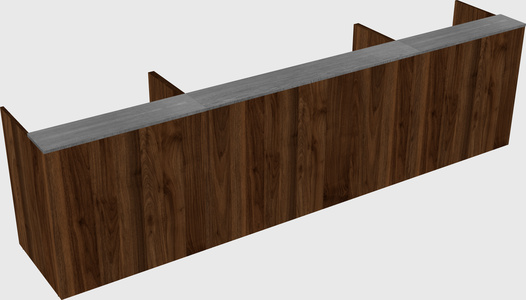 Long reception desk