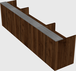 Long reception desk