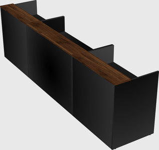Long reception desk