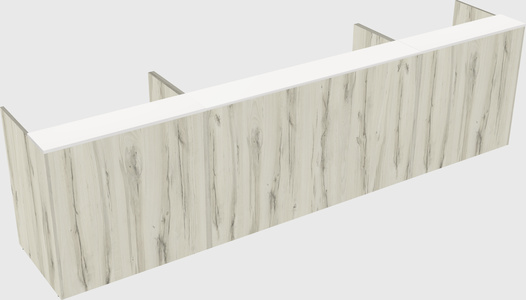 Long reception desk