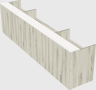Long reception desk
