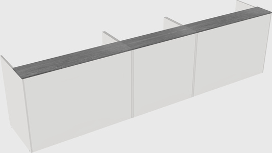 Long reception desk