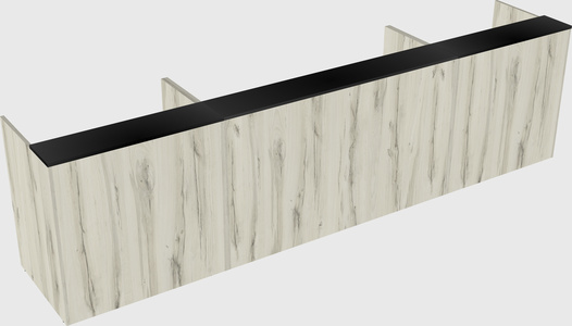 Long reception desk