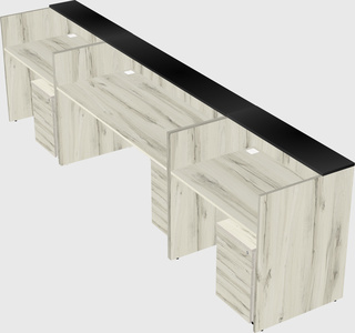 Long reception desk