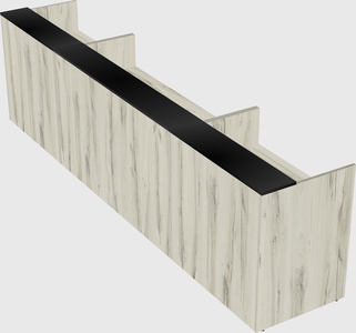 Long reception desk