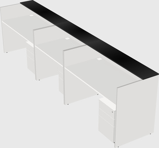 Long reception desk