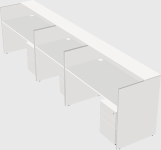 Long reception desk