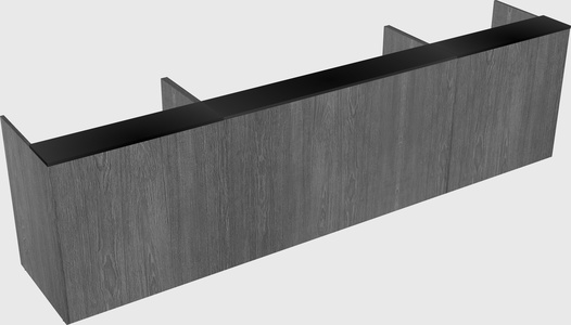 Long reception desk
