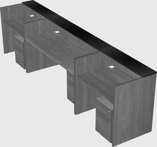 Long reception desk