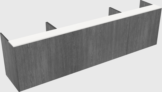 Long reception desk