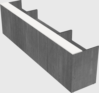 Long reception desk