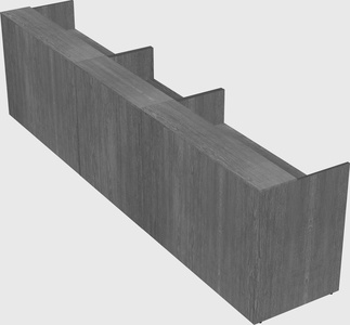 Long reception desk