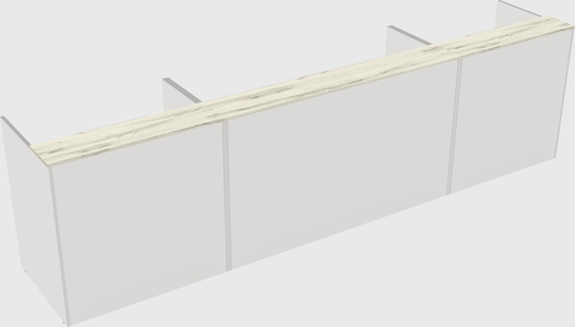 Long reception desk