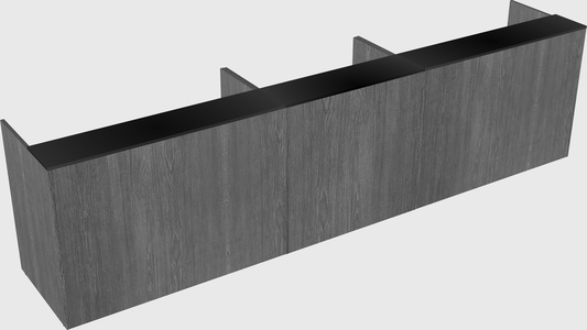 Long reception desk