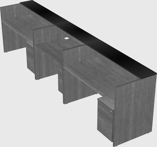 Long reception desk