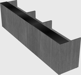 Long reception desk