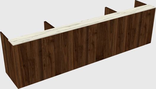 Long reception desk