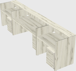 Long reception desk
