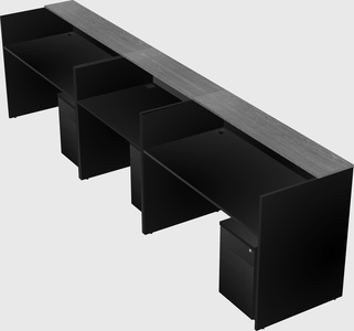 Long reception desk