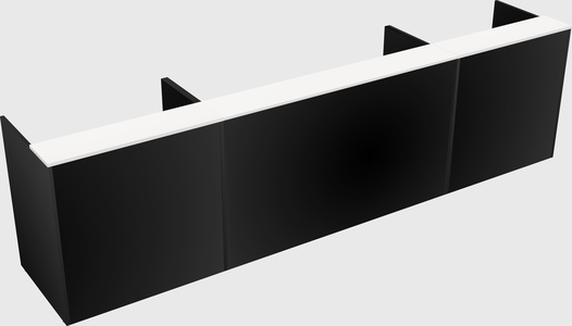 Long reception desk