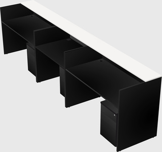 Long reception desk