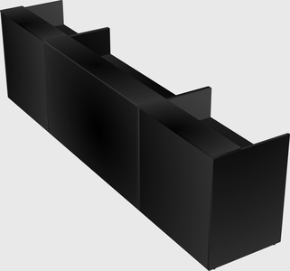 Long reception desk
