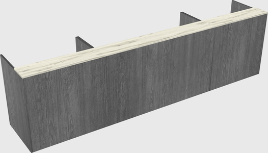 Long reception desk