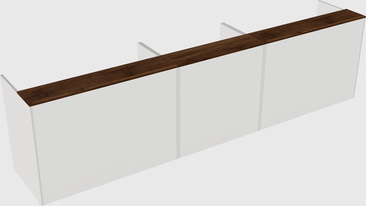 Long reception desk