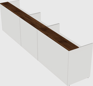 Long reception desk