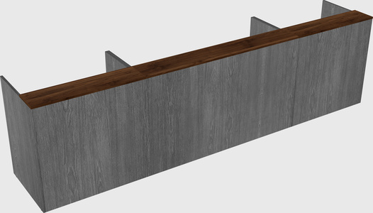 Long reception desk