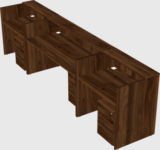 Long reception desk