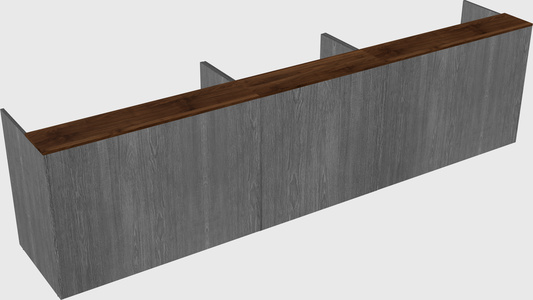 Long reception desk