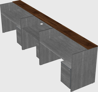 Long reception desk