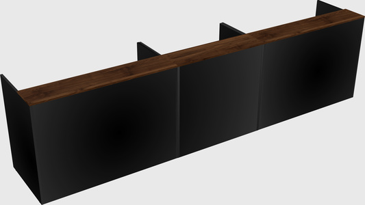 Long reception desk