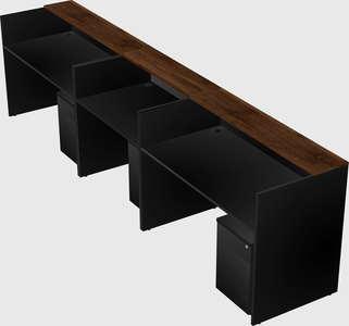 Long reception desk