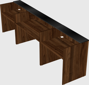 Long reception desk