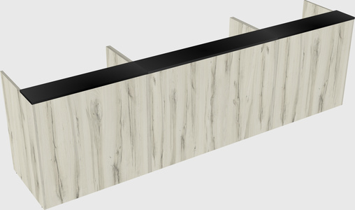 Long reception desk