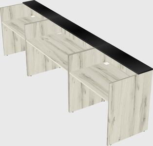 Long reception desk