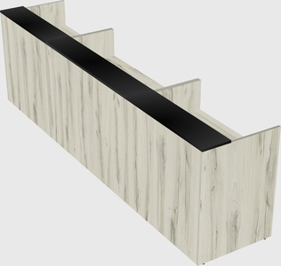 Long reception desk